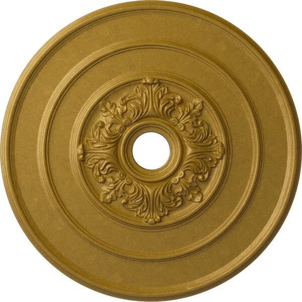 Ekena Millwork Traditional with Acanthus Leaves Ceiling Medallion, 26"OD x 3 1/8"ID x 1 1/2"P, Pharaohs Gold CM26TAPGS - main